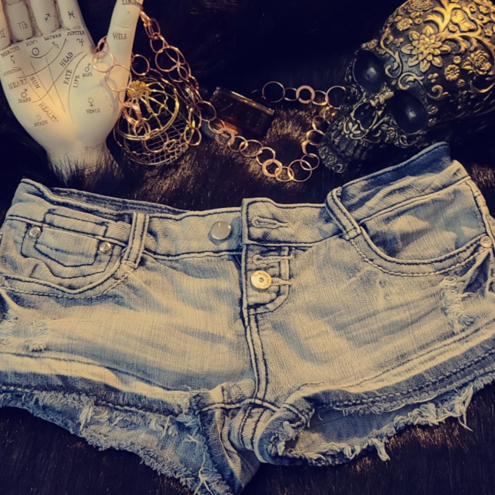 Size 3 almost famous light blue denim shorts